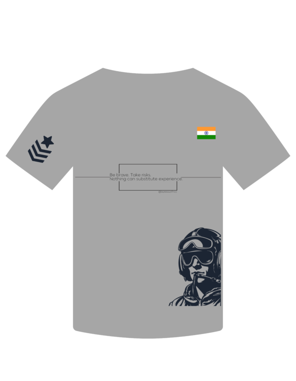 Grey Round Neck T-shirt - Image 3